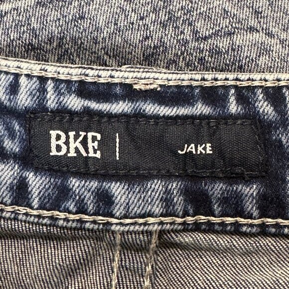 Buckle BKE Jeans Mens 34x30 Blue Jake Straight Mid Rise Stretch Distressed Denim - Picture 3 of 11